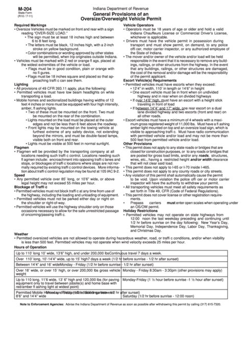 illinois oversize provision sheet.